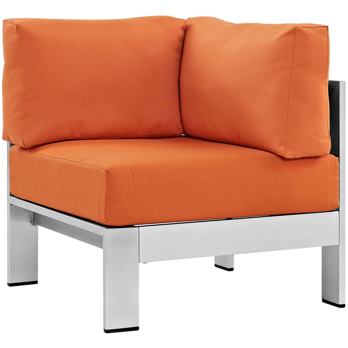 Shore Outdoor Patio Aluminum Corner Sofa - view 14