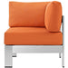 Shore Outdoor Patio Aluminum Corner Sofa - view 15