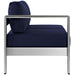 Shore Left-Arm Corner Sectional Outdoor Patio Aluminum Loveseat - view 11
