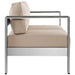 Shore Outdoor Patio Aluminum Loveseat - detail close-up
