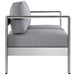 Shore Outdoor Patio Aluminum Loveseat - view 7
