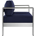 Shore Outdoor Patio Aluminum Loveseat - view 11
