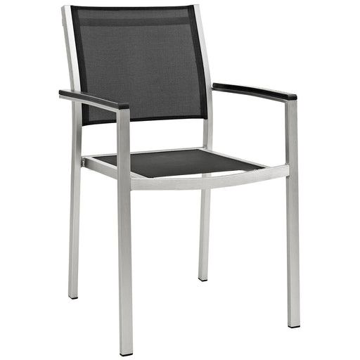 Shore Outdoor Patio Aluminum Dining Chair - alternate angle view