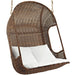Modway Vantage Outdoor Patio Swing Chair With Stand Living Room Furniture in White - Detail View