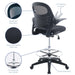 Stealth Drafting Chair Black