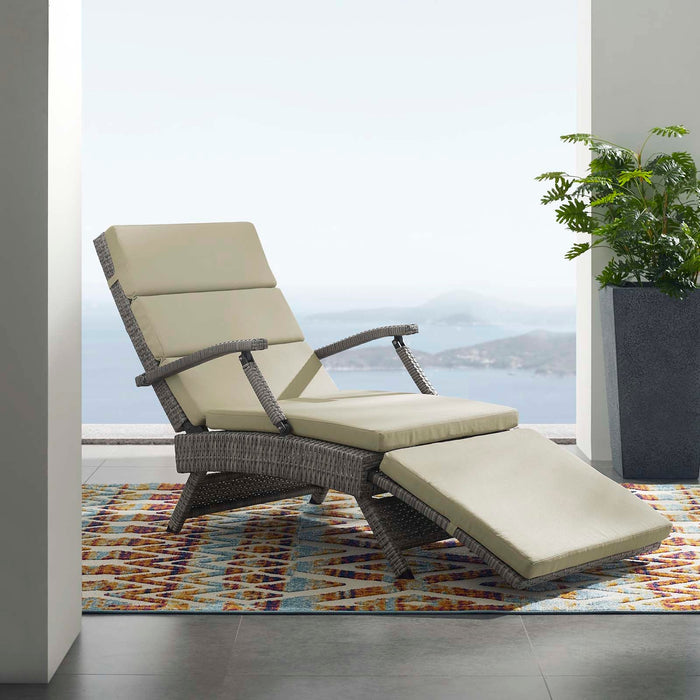 Envisage Chaise Outdoor Patio Wicker Rattan Lounge Chair - Modway \outdoor\chaise lounges