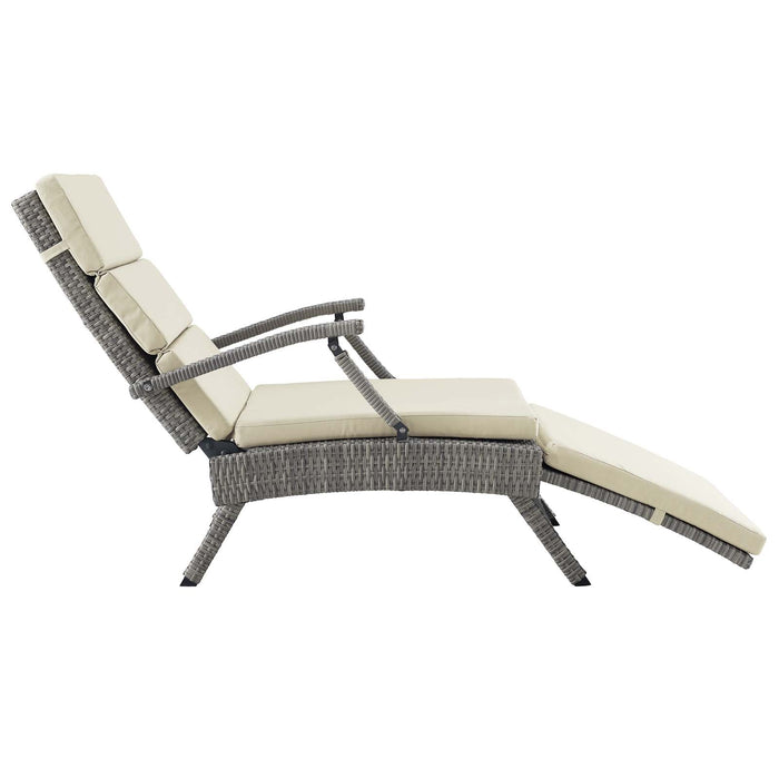 Envisage Chaise Outdoor Patio Wicker Rattan Lounge Chair - view 9