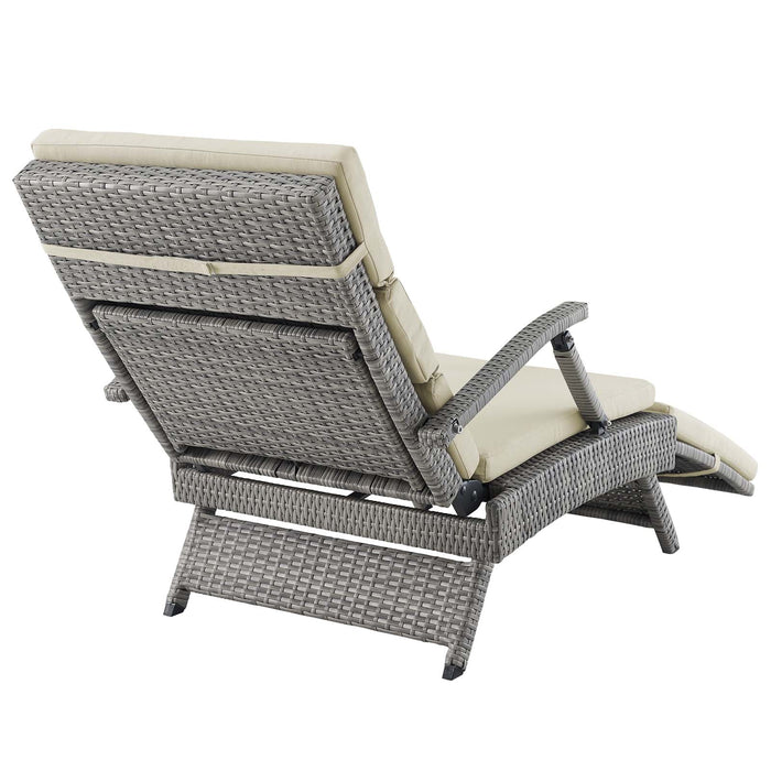 Envisage Chaise Outdoor Patio Wicker Rattan Lounge Chair - view 10