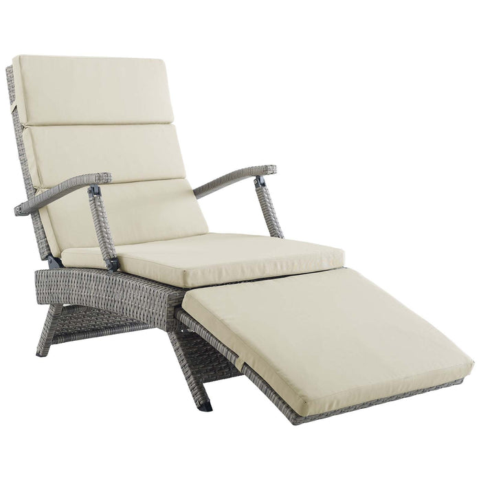 Envisage Chaise Outdoor Patio Wicker Rattan Lounge Chair - view 6