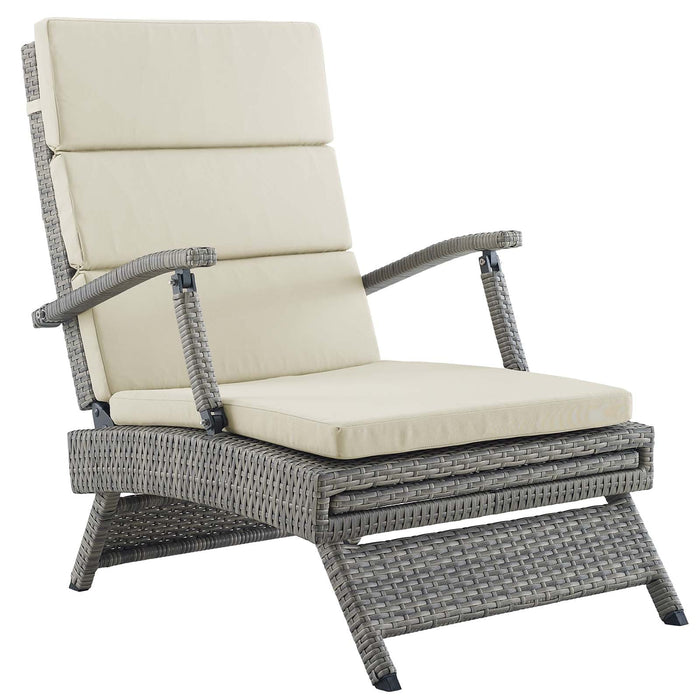 Envisage Chaise Outdoor Patio Wicker Rattan Lounge Chair - view 7