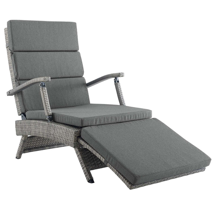 Envisage Chaise Outdoor Patio Wicker Rattan Lounge Chair - view 16