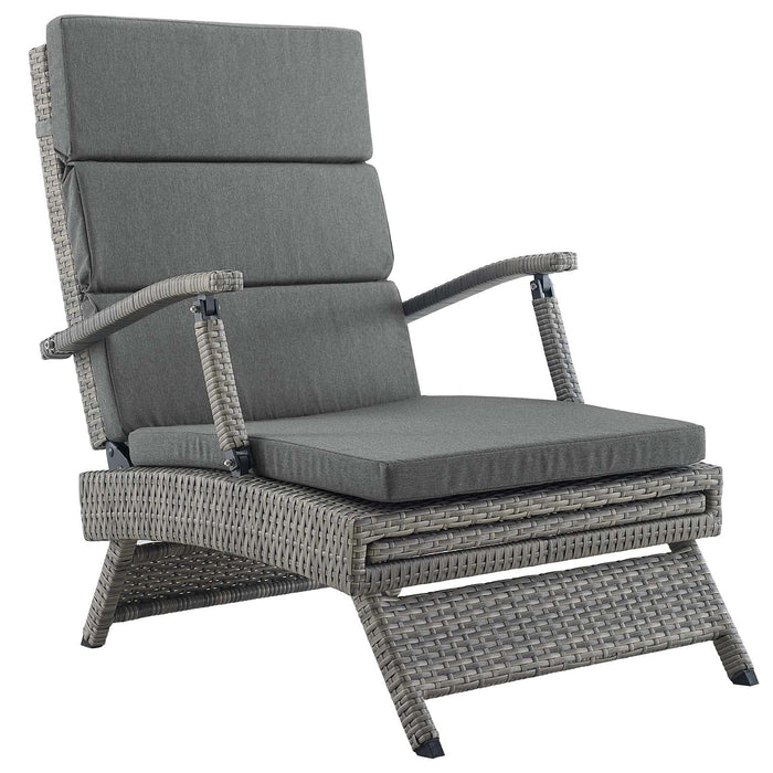 Envisage Chaise Outdoor Patio Wicker Rattan Lounge Chair - view 17