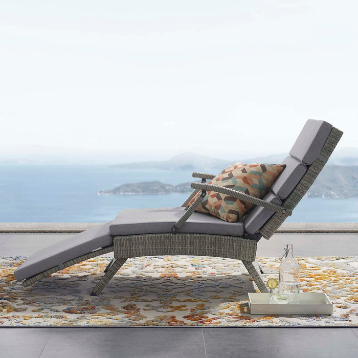 Envisage Chaise Outdoor Patio Wicker Rattan Lounge Chair - view 21