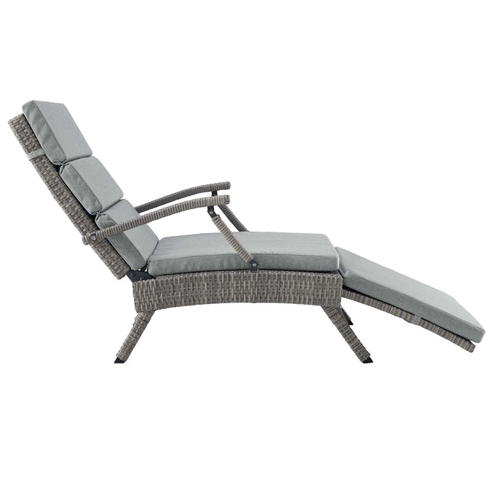 Envisage Chaise Outdoor Patio Wicker Rattan Lounge Chair - view 29