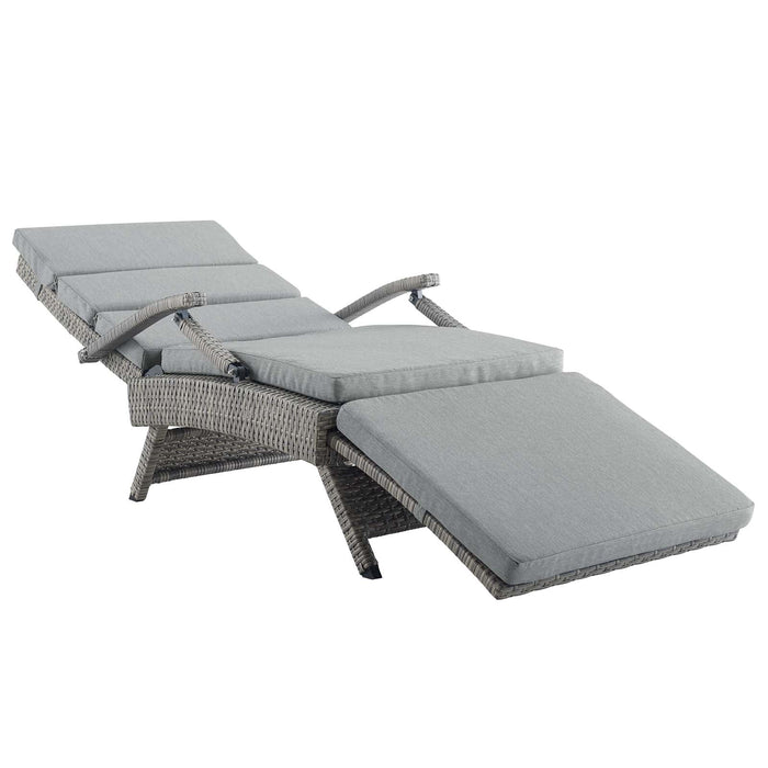 Envisage Chaise Outdoor Patio Wicker Rattan Lounge Chair - view 24