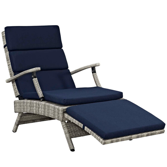 Envisage Chaise Outdoor Patio Wicker Rattan Lounge Chair - view 33