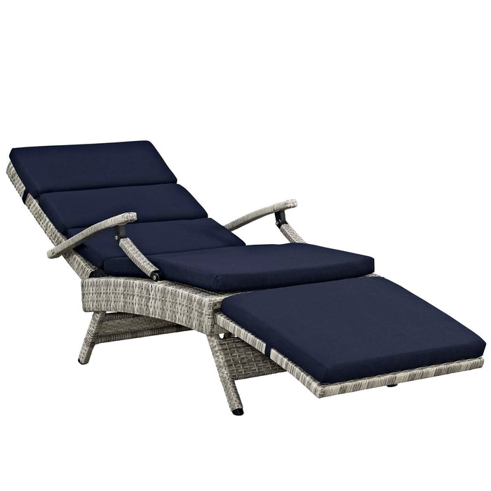Envisage Chaise Outdoor Patio Wicker Rattan Lounge Chair - view 35