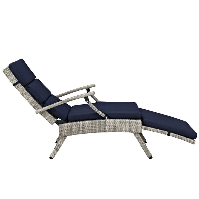Envisage Chaise Outdoor Patio Wicker Rattan Lounge Chair - view 38