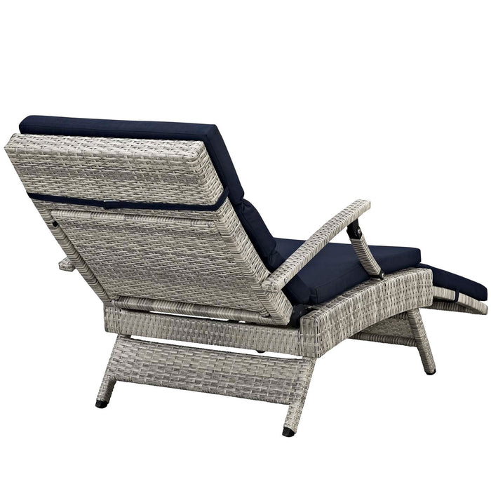 Envisage Chaise Outdoor Patio Wicker Rattan Lounge Chair - view 39