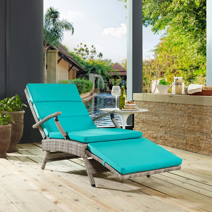Envisage Chaise Outdoor Patio Wicker Rattan Lounge Chair - view 41