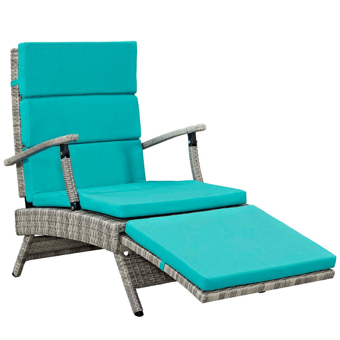 Envisage Chaise Outdoor Patio Wicker Rattan Lounge Chair - view 42