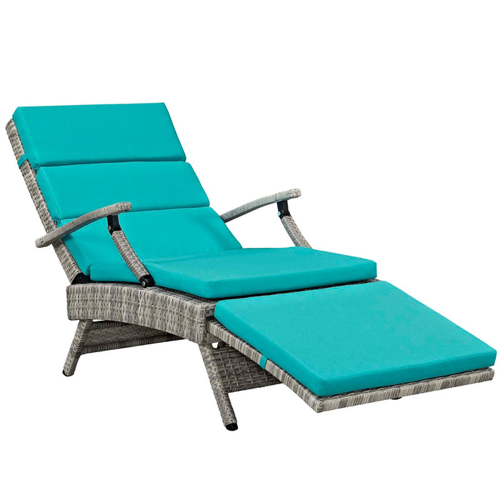 Envisage Chaise Outdoor Patio Wicker Rattan Lounge Chair - view 44
