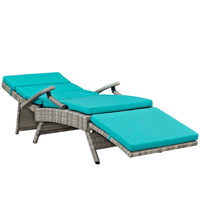 Envisage Chaise Outdoor Patio Wicker Rattan Lounge Chair - view 46
