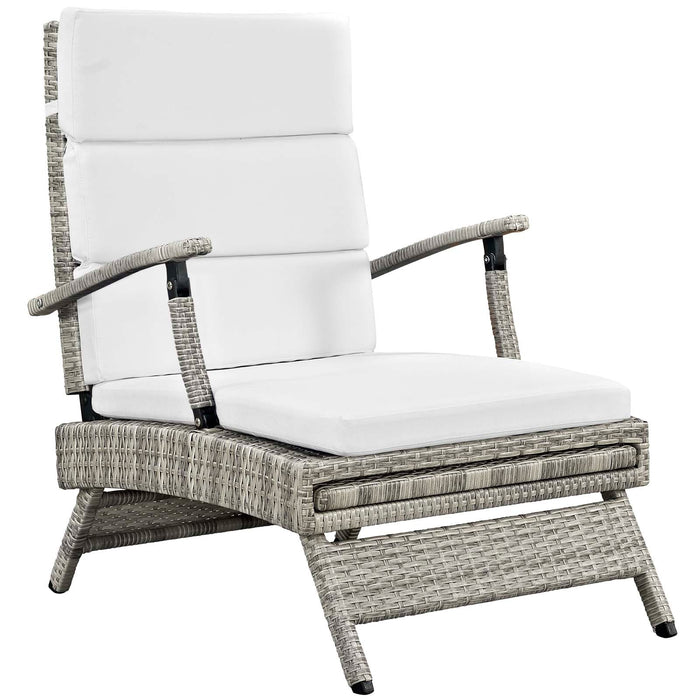 Envisage Chaise Outdoor Patio Wicker Rattan Lounge Chair - view 52