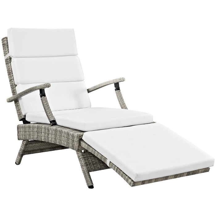 Envisage Chaise Outdoor Patio Wicker Rattan Lounge Chair - view 53