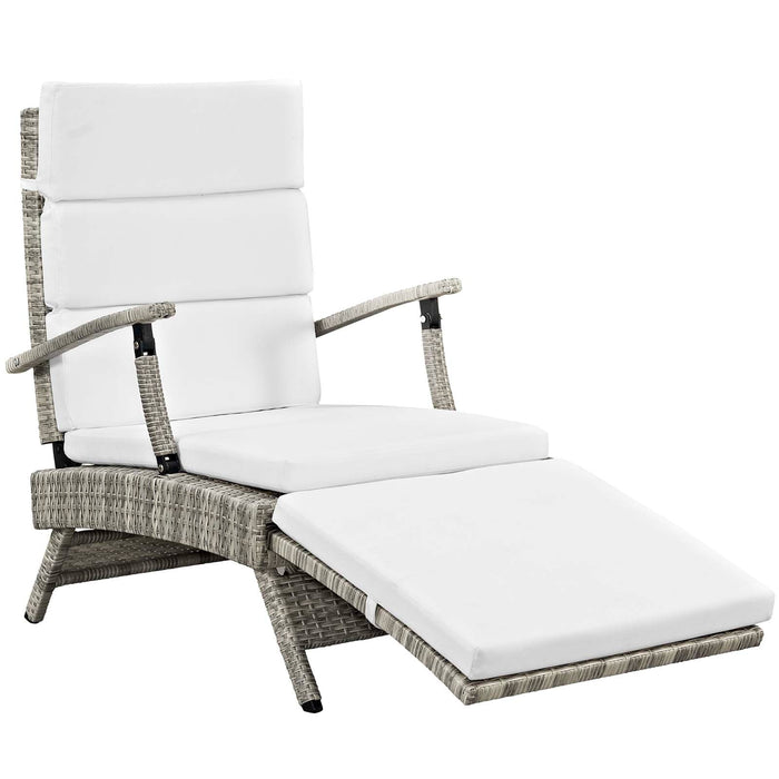 Envisage Chaise Outdoor Patio Wicker Rattan Lounge Chair - view 57