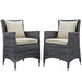 Summon 2 Piece Outdoor Patio Sunbrella® Dining Set - alternate angle view