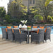 Modway Summon 11 Piece Outdoor Patio Sunbrella® Dining Set - View 26