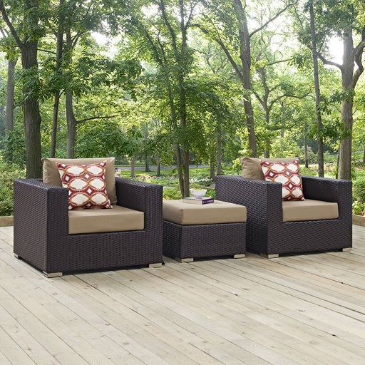 Convene 3 Piece Outdoor Patio Sofa Set - Modway \outdoor\conversation sets