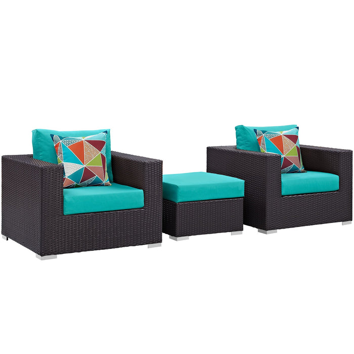 Convene 3 Piece Outdoor Patio Sofa Set - view 17