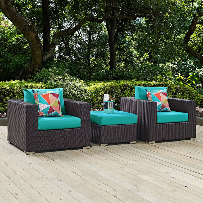 Convene 3 Piece Outdoor Patio Sofa Set - view 16