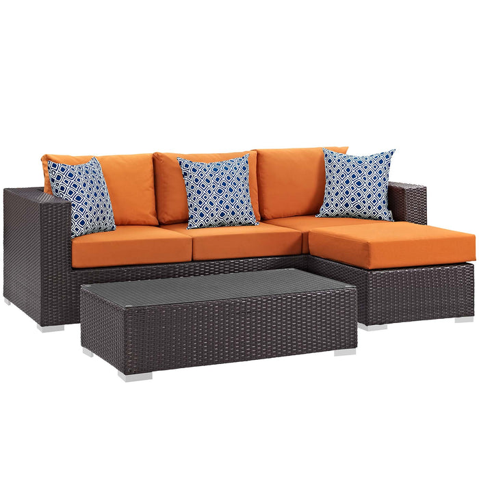 Convene 3 Piece Outdoor Patio Sofa Set - view 12