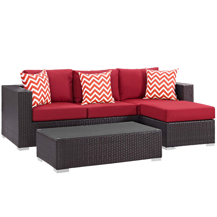 Convene 3 Piece Outdoor Patio Sofa Set - view 21