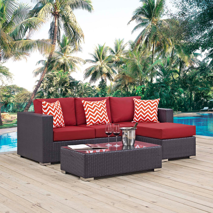 Convene 3 Piece Outdoor Patio Sofa Set - view 20
