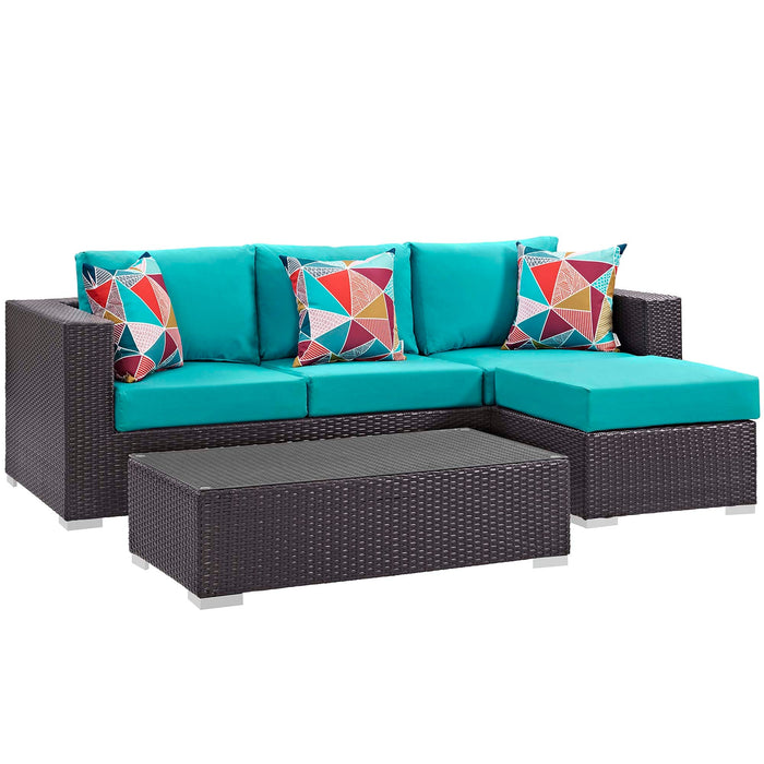 Convene 3 Piece Outdoor Patio Sofa Set - view 30