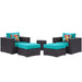Convene 5 Piece Outdoor Patio Sectional Set - view 20