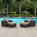 Convene 4 Piece Outdoor Patio Sectional Set - Modway \outdoor\conversation sets