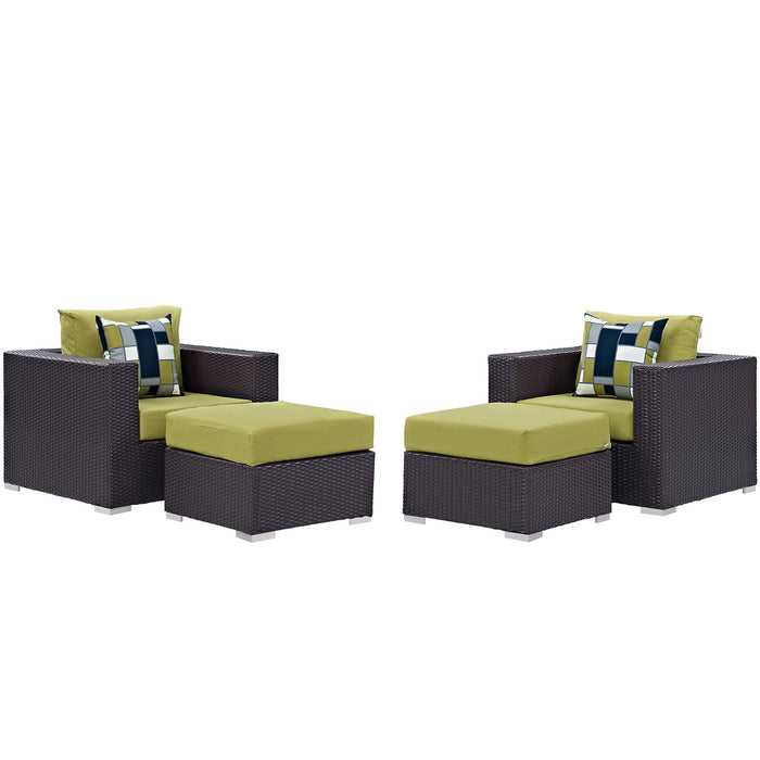 Convene 4 Piece Outdoor Patio Sectional Set - view 7