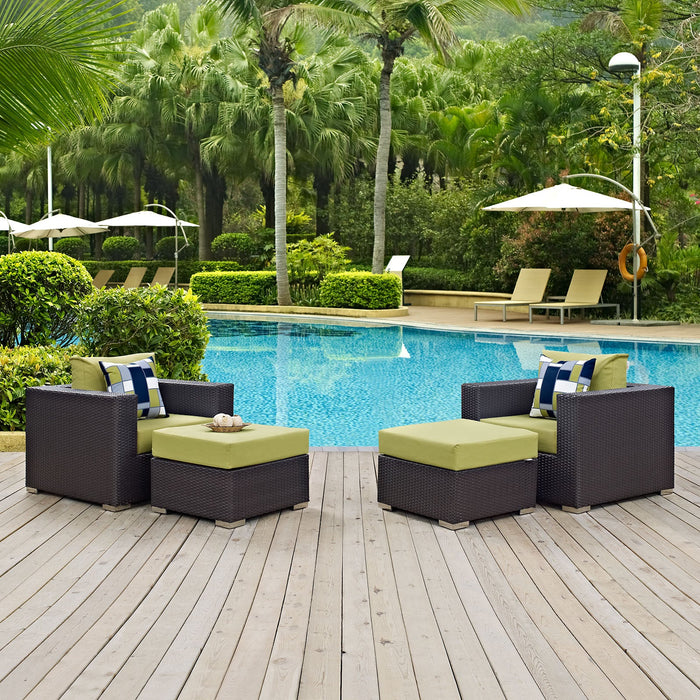 Convene 4 Piece Outdoor Patio Sectional Set - view 6