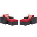 Convene 4 Piece Outdoor Patio Sectional Set - view 12