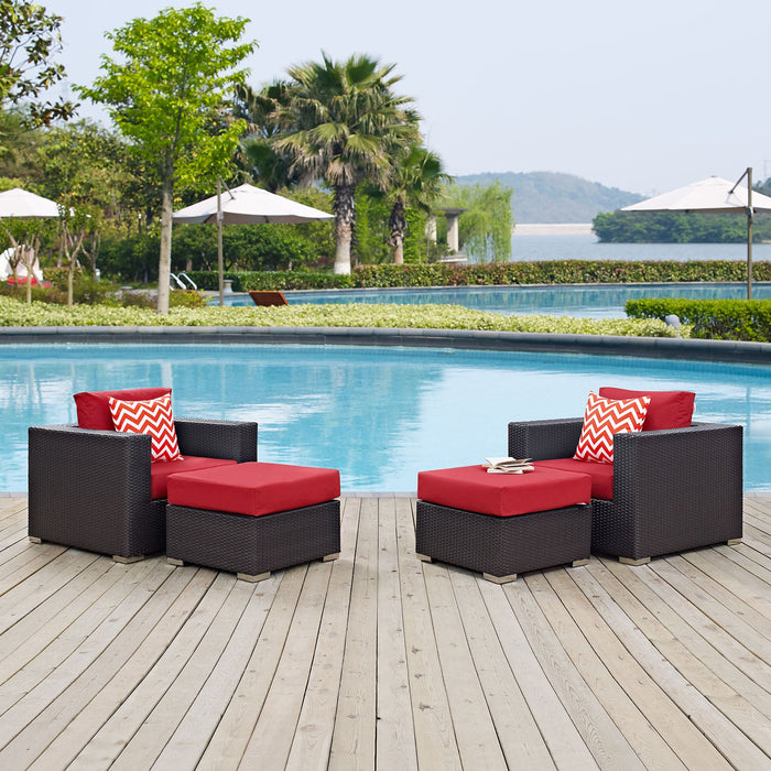 Convene 4 Piece Outdoor Patio Sectional Set - view 11