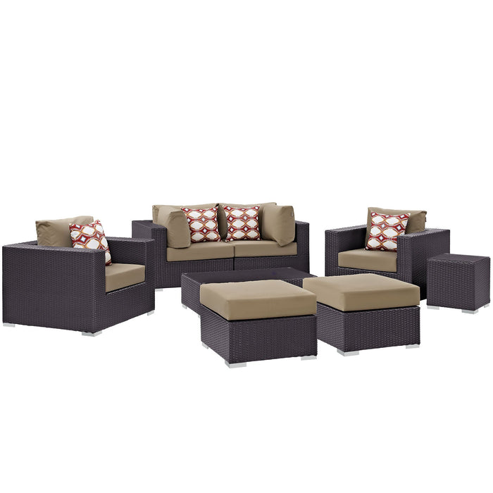 Convene 8 Piece Outdoor Patio Sectional Set