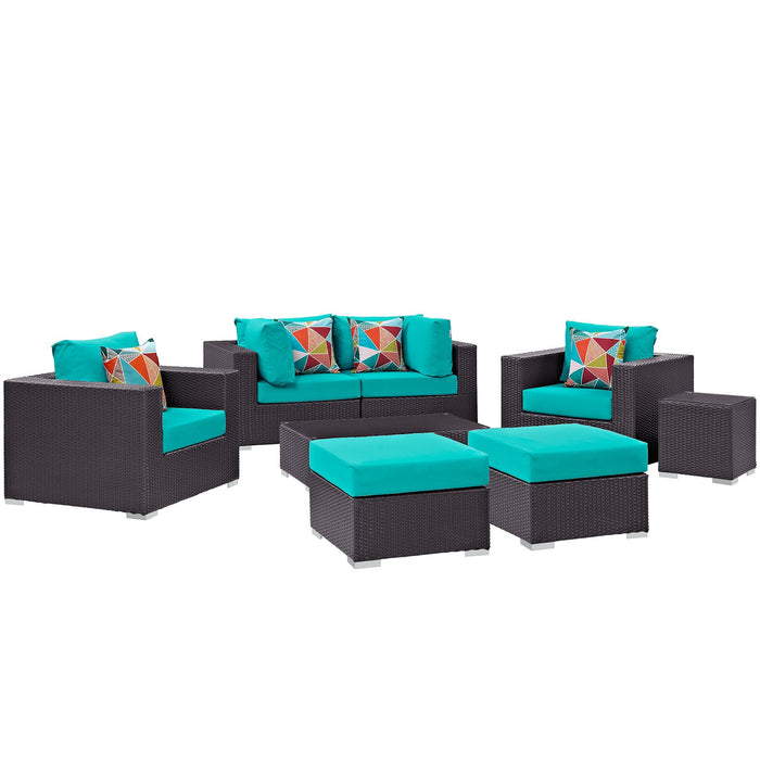 Convene 8 Piece Outdoor Patio Sectional Set