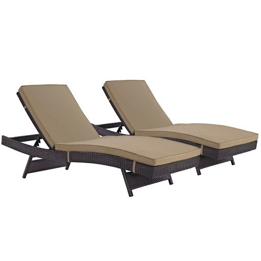 Convene Chaise Outdoor Patio Set of 2 - alternate angle view