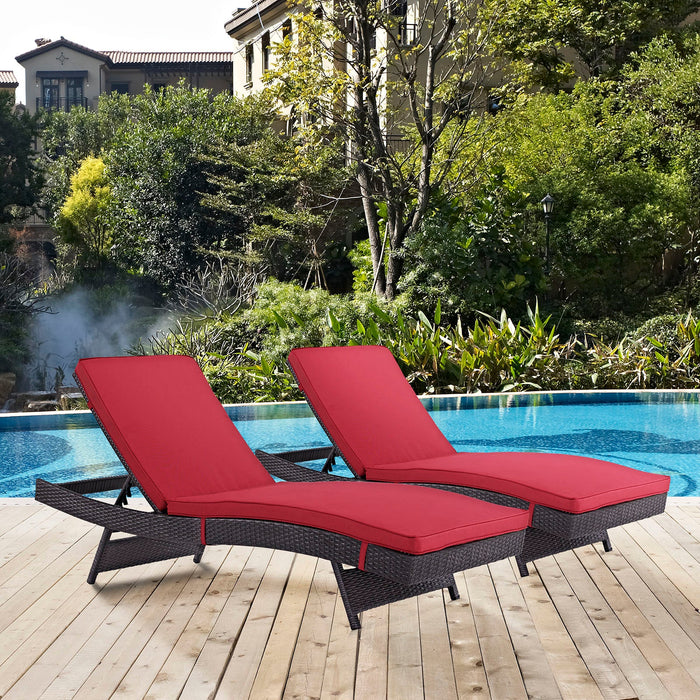 Convene Chaise Outdoor Patio Set of 2 - view 13
