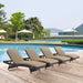 Convene Chaise Outdoor Patio Set of 4 by Modway - front view